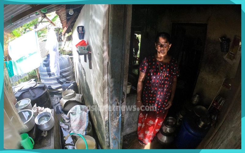 stream blocked for the road at tripunithura twenty families lives in danger situation