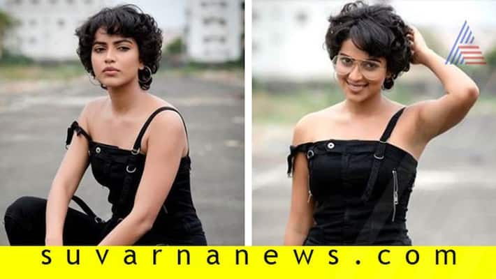 Actress Amala Paul new hairstyle photo shoot goes viral Actress Amala Paul new hairstyle photo shoot goes viral