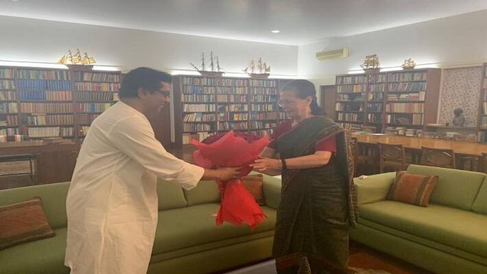Raj Thackeray Meets UPA Chairperson Sonia Gandhi In New Delhi Raj Thackeray Meets UPA Chairperson Sonia Gandhi In New Delhi