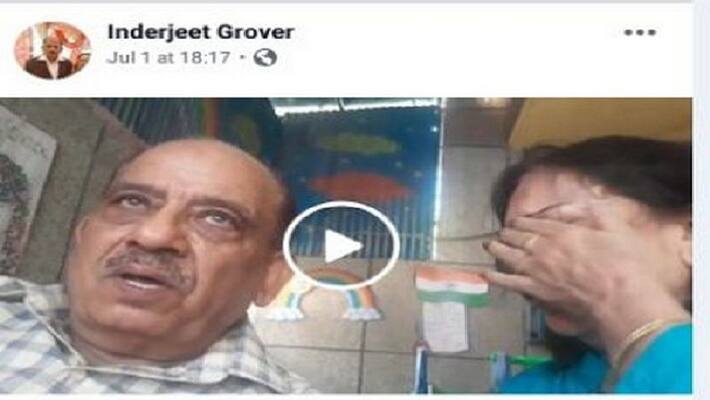 Elderly couple from Ghaziabad allege torture by son daughter in law in viral video Elderly couple from Ghaziabad allege torture by son daughter in law in viral video