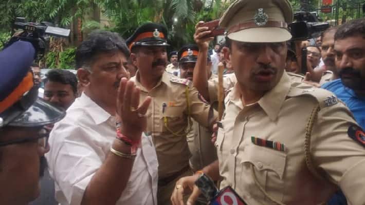 Karnataka Politics DK Shivakumar In Mumbai Renaissance Mumbai Convention Centre Hotel cancels his booking Karnataka Politics DK Shivakumar In Mumbai Renaissance Mumbai Convention Centre Hotel cancels his booking