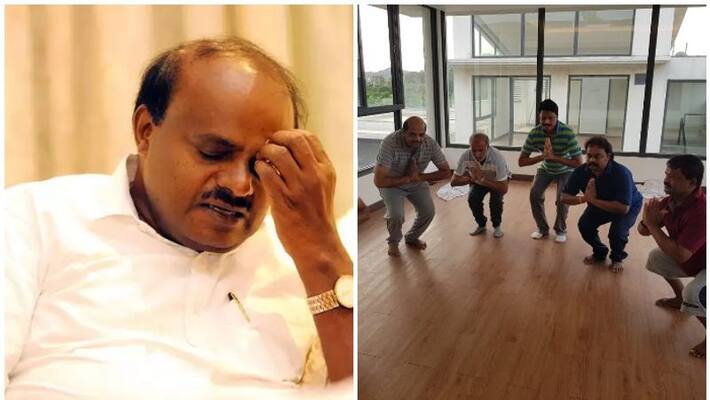 pictures of karnataka mlas enjoying yoga and food karnataka crisis pictures of karnataka mlas enjoying yoga and food karnataka crisis