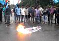 Karnataka crisis: DK Shivakumar supporters protest opposing treatment of Mumbai Police, BJP