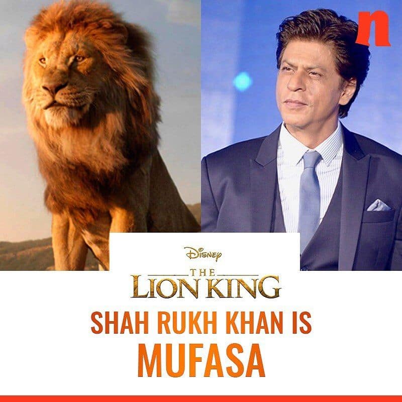 Shah Rukh Khan will be voicing Mufasa