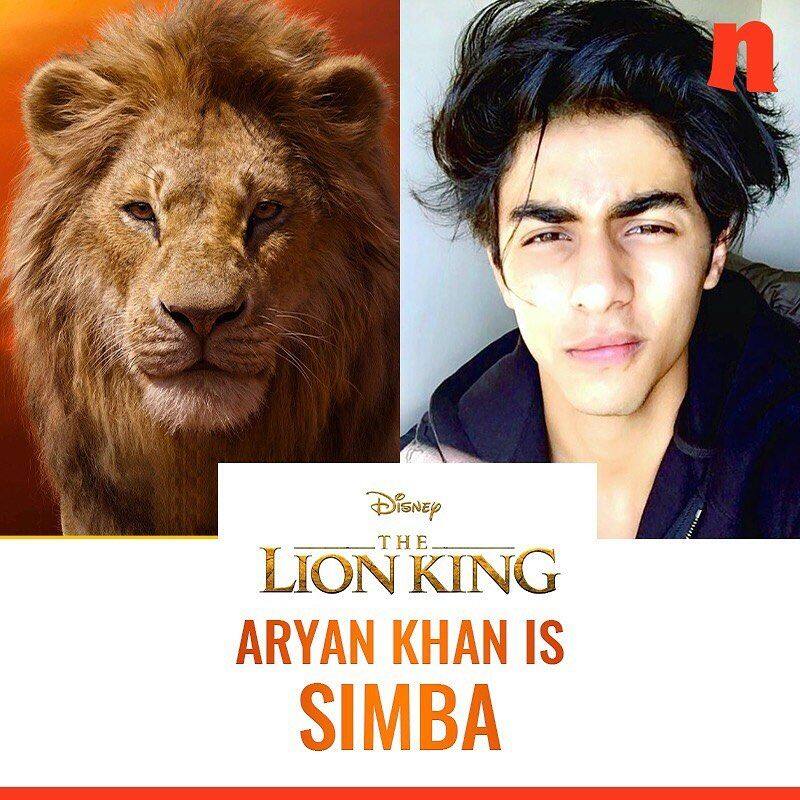 SRK's son Aryan Khan will voice Simba.