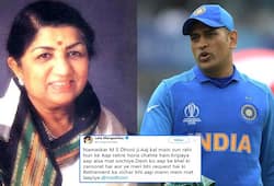 Lata Mangeshkar's emotional appeal to Mahendra Singh Dhoni