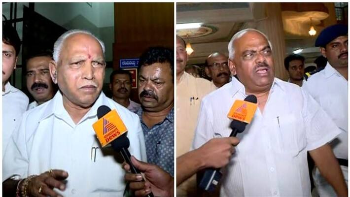 yeddyurappa and speaker k r rameshkumar response after resignation of mlas yeddyurappa and speaker k r rameshkumar response after resignation of mlas