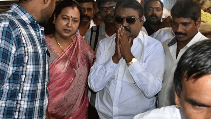 Vijayakanth to open his mouth in his wife's home ..? Action taken by Premalatha ..!