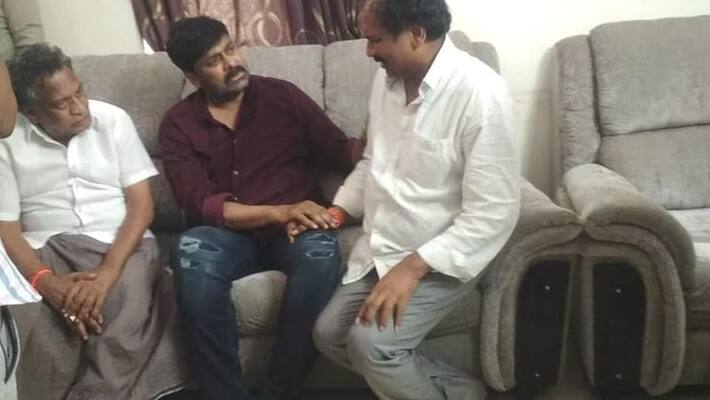 megastar chiranjeevi visits ap minister kannnababau home megastar chiranjeevi visits ap minister kannnababau home