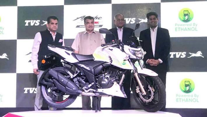 Ethanol-powered TVS Apache RTR 200 Fi E100 launched at Rs 1.20 lakh Ethanol-powered TVS Apache RTR 200 Fi E100 launched at Rs 1.20 lakh