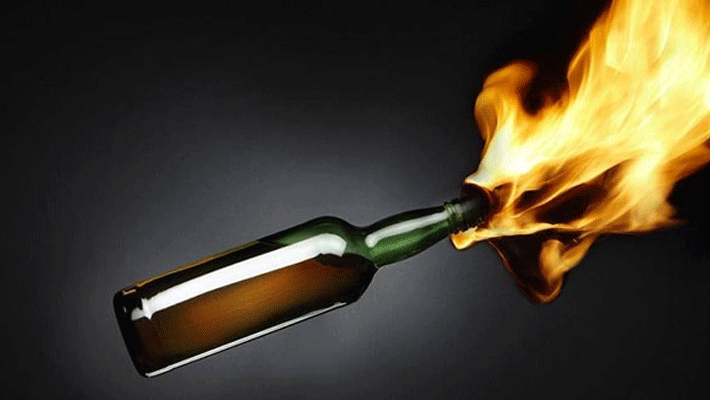 petrol bomb in bjp executive house petrol bomb in bjp executive house