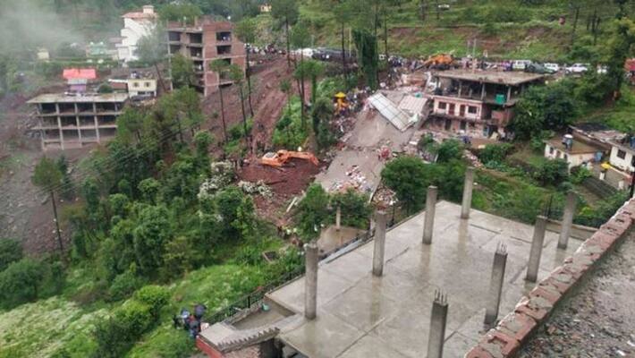 building collapse in Solan Himachal Pradesh, Chief Minister Jai Ram Thakur visits building collapse in Solan Himachal Pradesh, Chief Minister Jai Ram Thakur visits