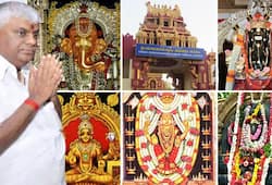 Karnataka coalition crisis Minister Revanna visits 6 temples in 1 day fumes at media personnel for taking pictures