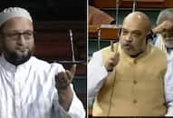 Amit Shah's fingers has frightened Owaisi in the parliament
