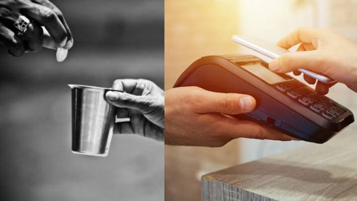 Beggars in China are accepting mobile payments Beggars in China are accepting mobile payments