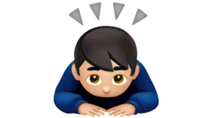 What you think: Push up or lying down for a massage emoji ||  What it actually means: Now that you are informed of the actual meaning, use it only when you are deeply apologetic. This could especially work when you are really in trouble.