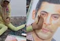 Salman Khan shares video on Instagram of specially-abled fan drawing his portrait using legs