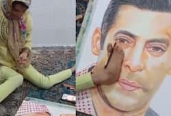 Salman Khan shares video on Instagram of specially-abled fan drawing his portrait using legs