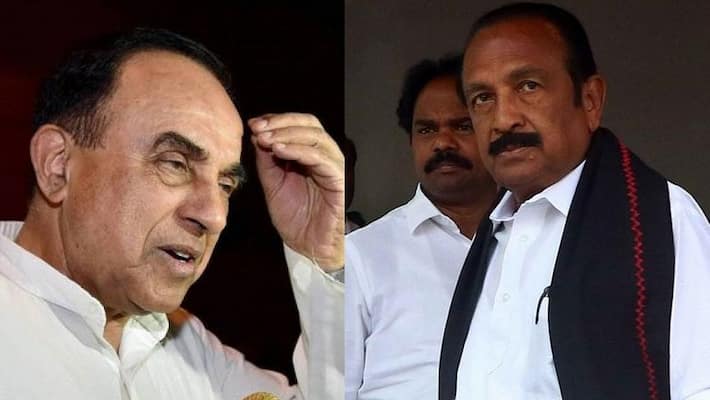 Subramaniyan swamy wrote letter to vaiko Subramaniyan swamy wrote letter to vaiko