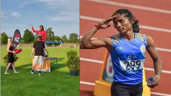 Hima Das grabs 5th gold in 400m run Hima Das grabs 5th gold in 400m run