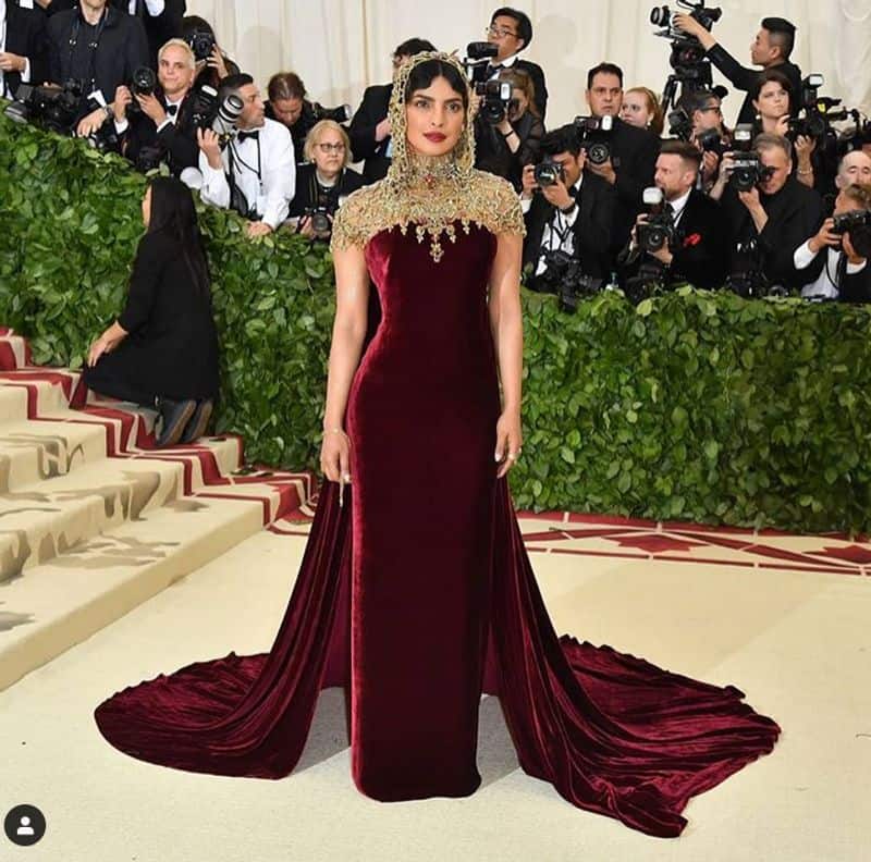 Yet another look of the actress from the Met Gala event that was held on May 6. The picture was shot in The Metropolitan Museum of Art in New York and was posted on Instagram by Priyanka Chopra Jonas stating, “Met 2018”.