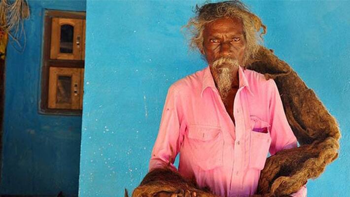 bihari sakal dev tuddu has not done haircut and shampoo from forty years bihari sakal dev tuddu has not done haircut and shampoo from forty years