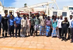 Indian Coast Guards rescue eight fishermen detained by Sri Lankan Navy