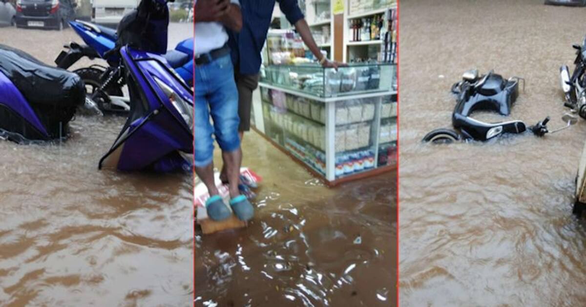 Goa receives rainfall; waterlogging disrupts daily life
