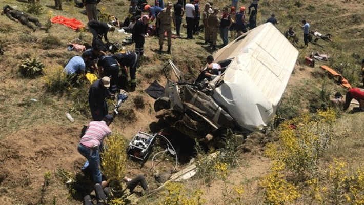 Turkey road accident...17 people kills Turkey road accident...17 people kills