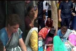 Sonbhadra shootout victims meet Priyanka Gandhi Vadra in Mirzapur