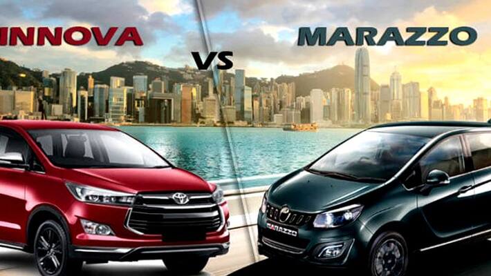 Comparison Of Ramya Haridas New Mahindra Marazzo And Toyota Innova Crysta Comparison Of Ramya Haridas New Mahindra Marazzo And Toyota Innova Crysta