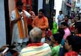 Uttar Pradesh: BJP Kisan Morcha chants Hanuman Chalisa on Aligarh road to oppose namaz on streets