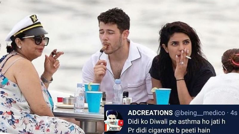 मुंबई। प्रियंका चोपड़ा ने 18 जुलाई को अपना 37वां बर्थडे सेलिब्रेट किया। शादी के बाद यह उनका फर्स्ट बर्थडे था और इसे खास बनाने के लिए उन्होंने काफी तैयारी की थी। बर्थडे सेलिब्रेशन की कुछ फोटोज सोशल मीडिया पर वायरल हो रही हैं। इन्हीं में से एक फोटो को लेकर प्रियंका जमकर ट्रोल हो रही हैं और लोग उनका मजाक उड़ा रहे हैं।