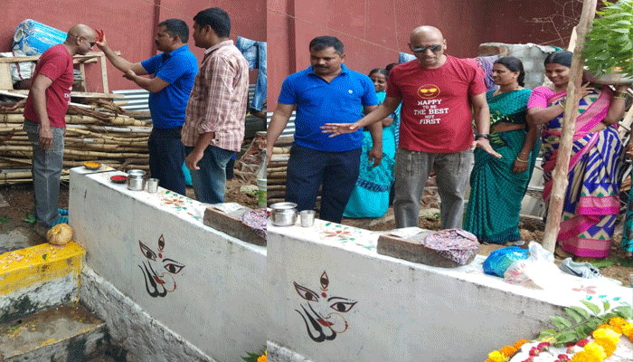 ips praveen kumar visited ellamma temple today ips praveen kumar visited ellamma temple today