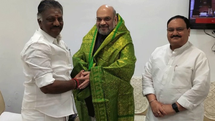 TN deputy CM Panneerselvam meets Amit Shah