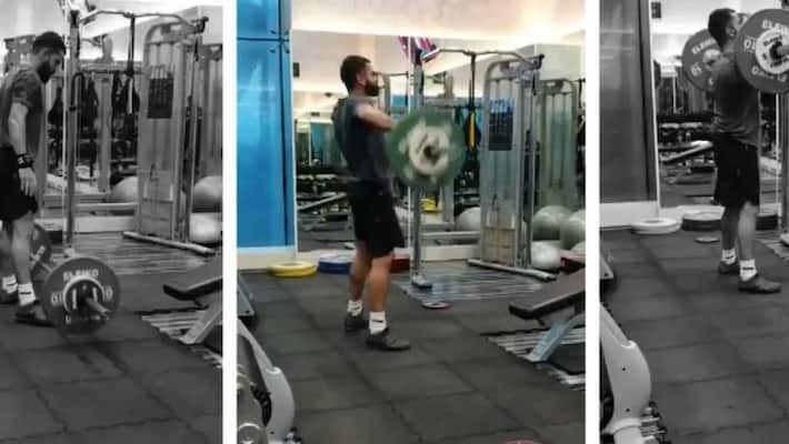 Virat kohli anushka sharma gym work out videos goes viral before west indies tour Virat kohli anushka sharma gym work out videos goes viral before west indies tour