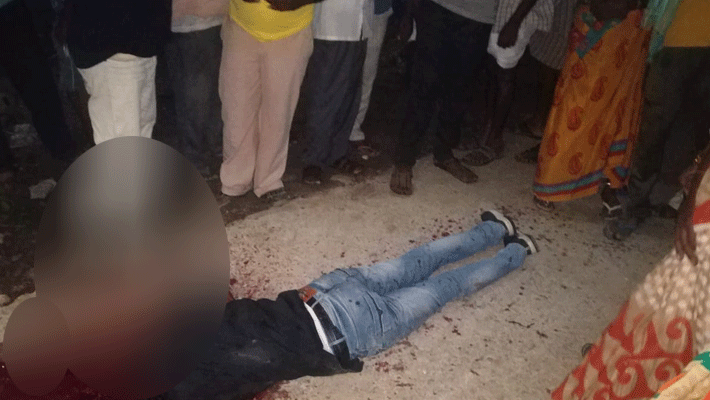 Telangana Man brutally murder Telangana Man brutally murder