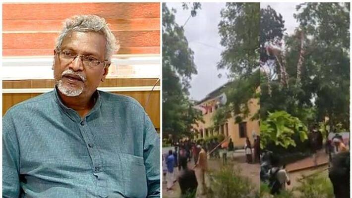 police registered case against 10 abvp workers on the complaint of Government Brennen College principal police registered case against 10 abvp workers on the complaint of Government Brennen College principal