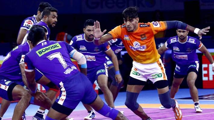 pro kabaddi 2019: punneri paltan grand victory on haryana steelers pro kabaddi 2019: punneri paltan grand victory on haryana steelers