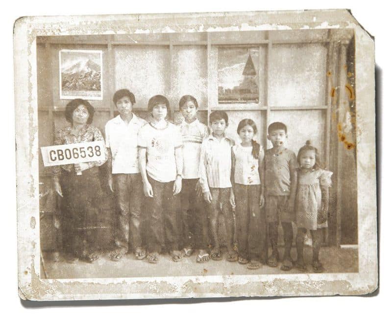Khmer Rouge regime in Cambodia and buried photos