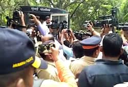 Karnataka political crisis Protesting Congress workers detained by Mumbai Police