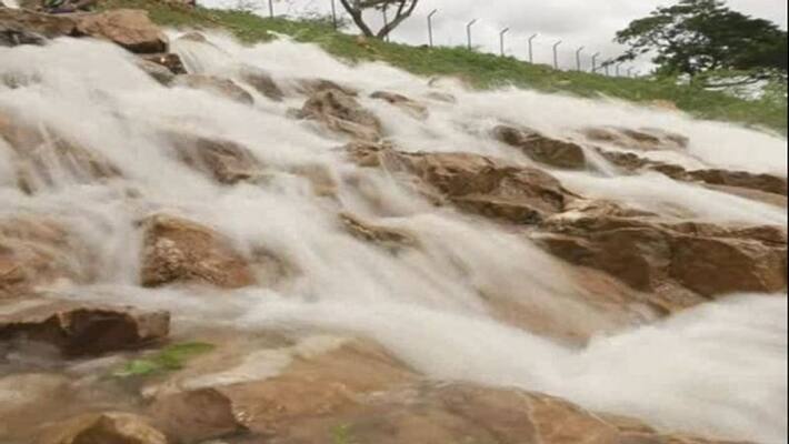 Due To Back Water Nature has Created Mini Falls Near Bagalkot Due To Back Water Nature has Created Mini Falls Near Bagalkot