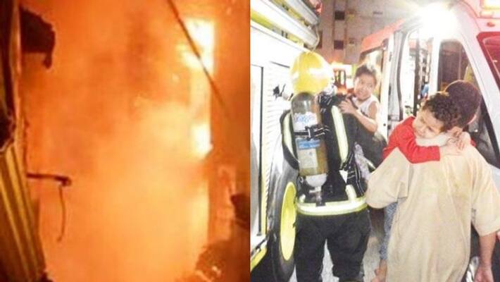 saudi multi storied building fire 12 rescued saudi multi storied building fire 12 rescued