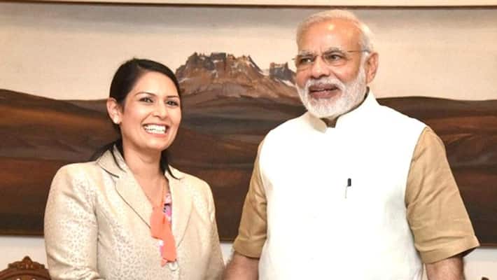 Indian lady priti patel become UK Home Minister, Prime Minister Modi's Fan Indian lady priti patel become UK Home Minister, Prime Minister Modi's Fan