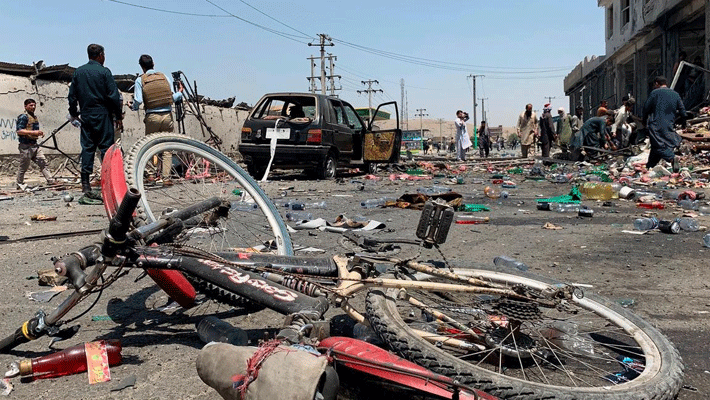 24 Civilians killed in Bomb Blast In Afghan president Ghani rally 24 Civilians killed in Bomb Blast In Afghan president Ghani rally