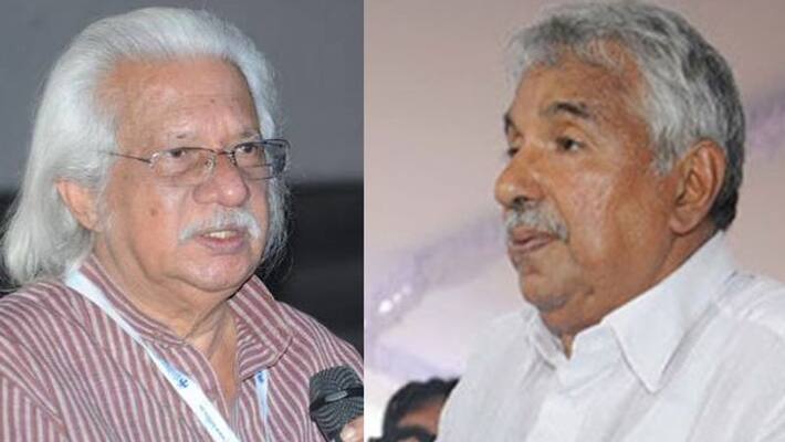 oommen chandy against bjp threat on adoor gopalakrishnan oommen chandy against bjp threat on adoor gopalakrishnan