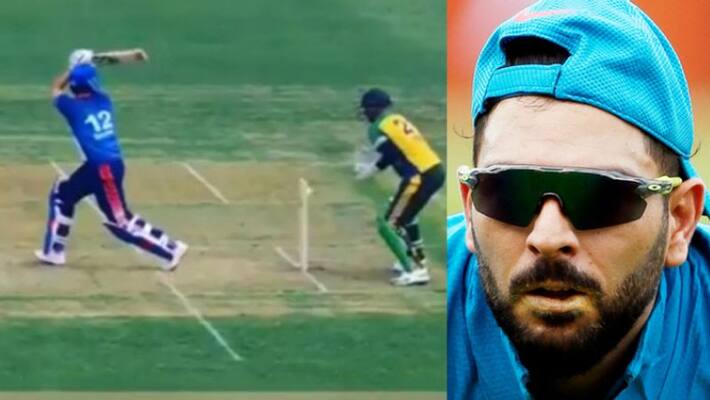 yuvraj singh walks off the field for not out in canada t20 league yuvraj singh walks off the field for not out in canada t20 league