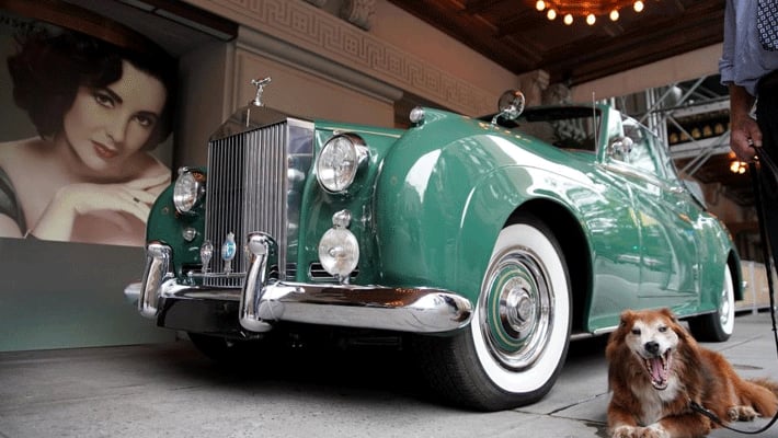 Elizabeth Taylors iconic green Rolls Royce