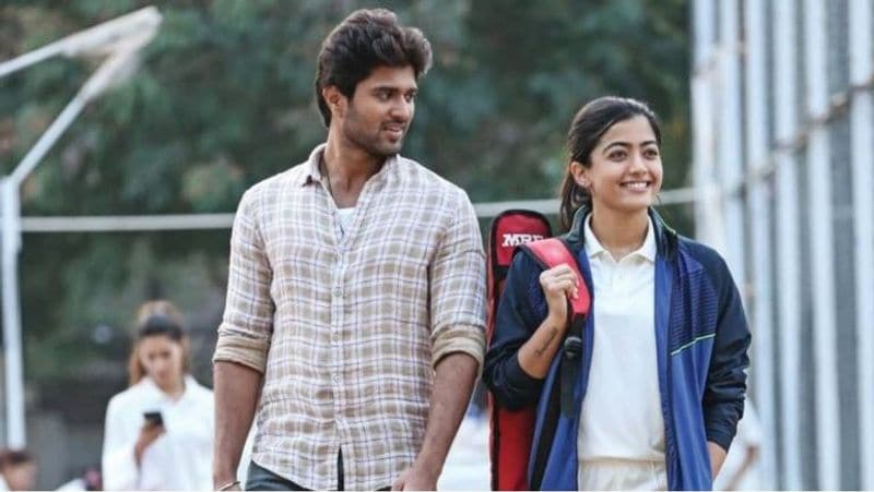 Photo gallery of Rashmika Mandanna Vijay Deverakonda dear comrade movie