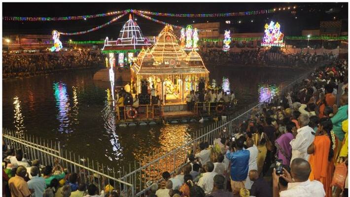 The Teppa Utsavam at the Thiruni Murugan Temple The Teppa Utsavam at the Thiruni Murugan Temple